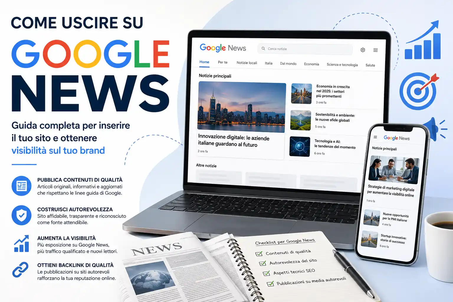 Come far uscire un articolo su Google News – Guida 2026